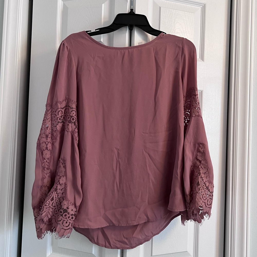 Lace Bell Sleeve Top